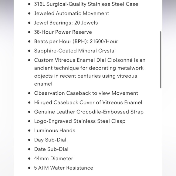 Heritor Automatic Legacy Leather-Band Watcch w/Day/Date - Silver/Black - Picture 11 of 11